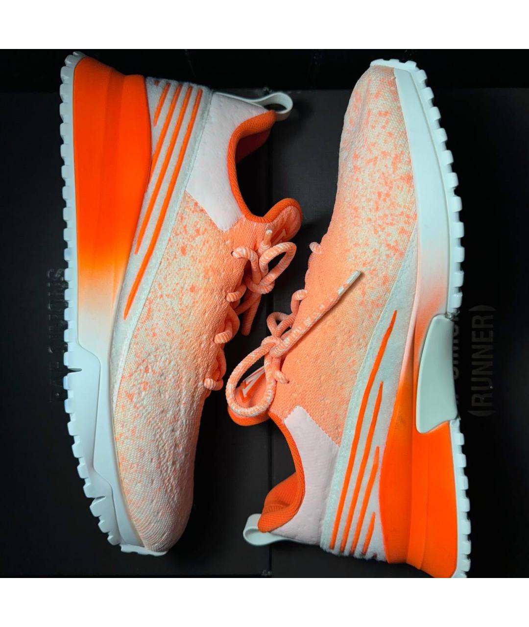 LOUIS VUITTON Оранжевое текстильные кроссовки, фото 5