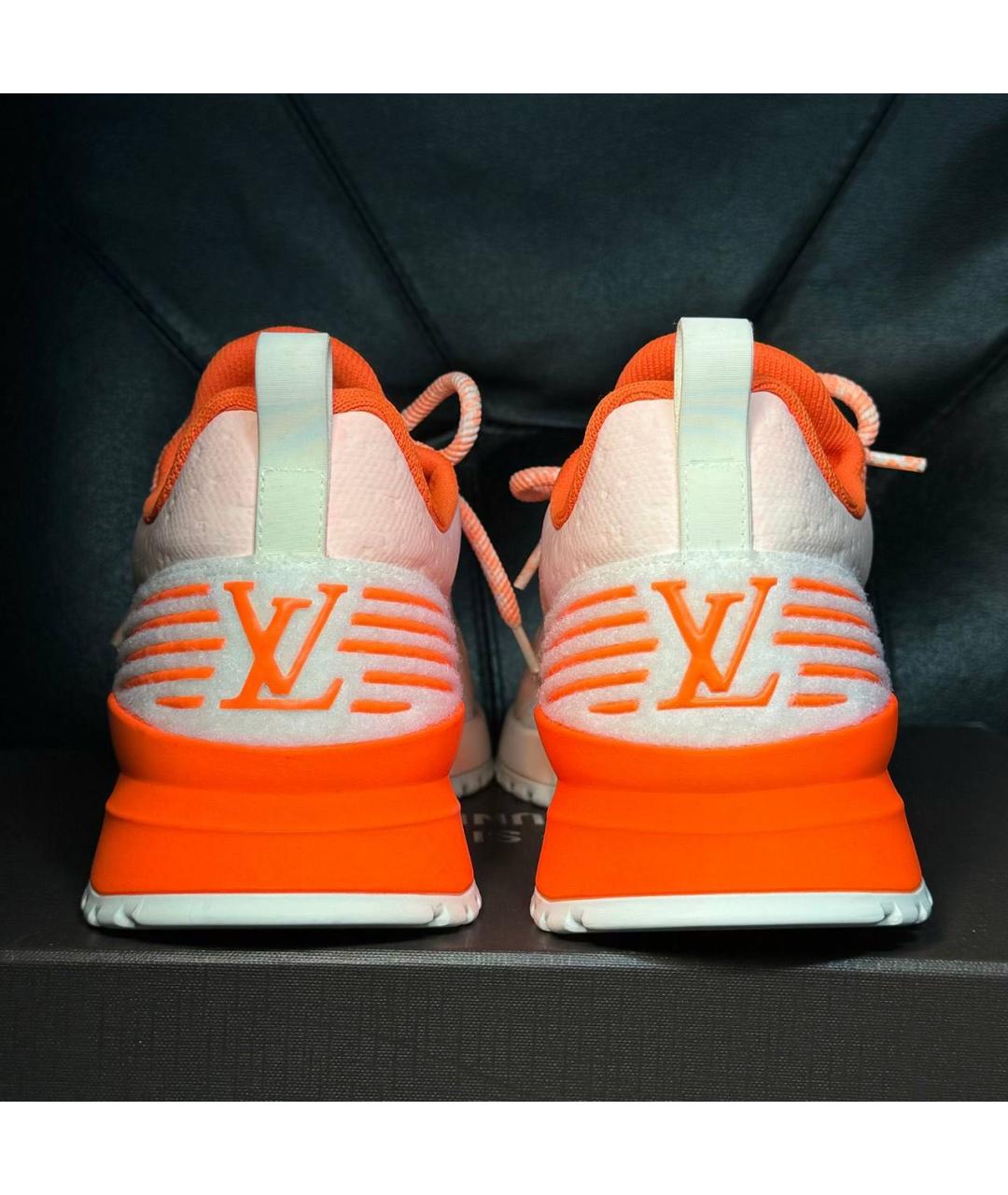 LOUIS VUITTON Оранжевое текстильные кроссовки, фото 2