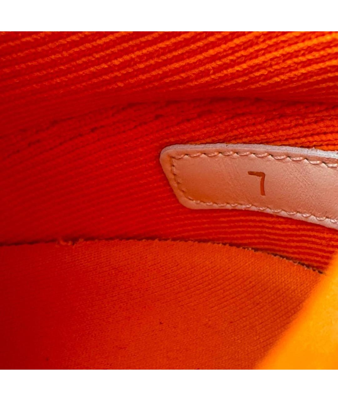 LOUIS VUITTON Оранжевое текстильные кроссовки, фото 6