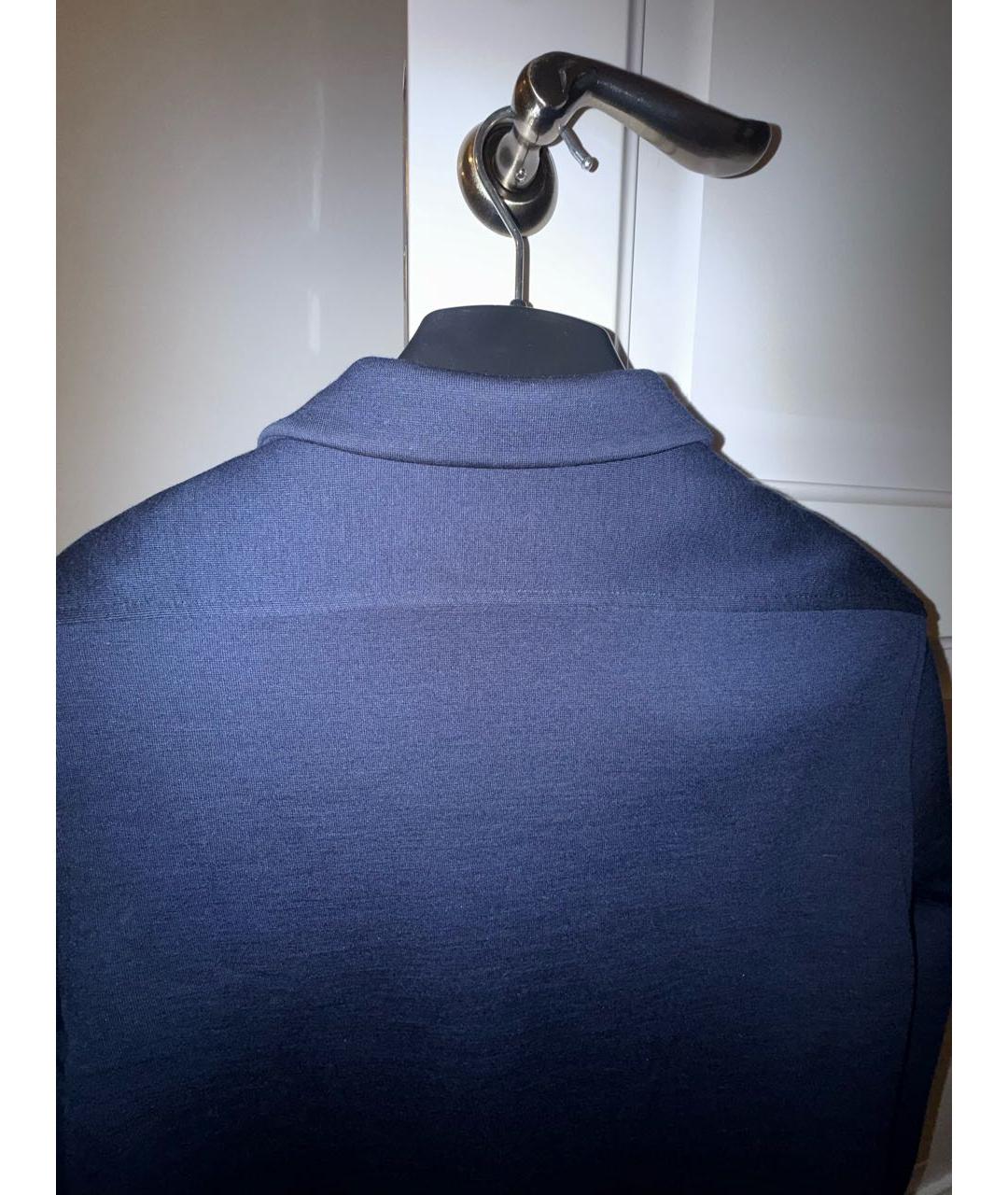 SAINT LAURENT Синий шерстяной жакет/пиджак, фото 3