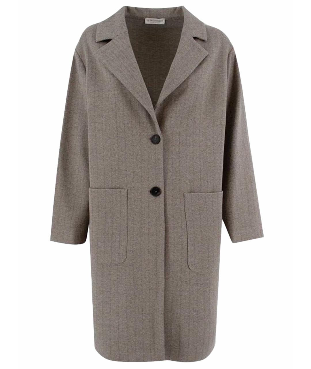 LE TRICOT PERUGIA Серое пальто, фото 1