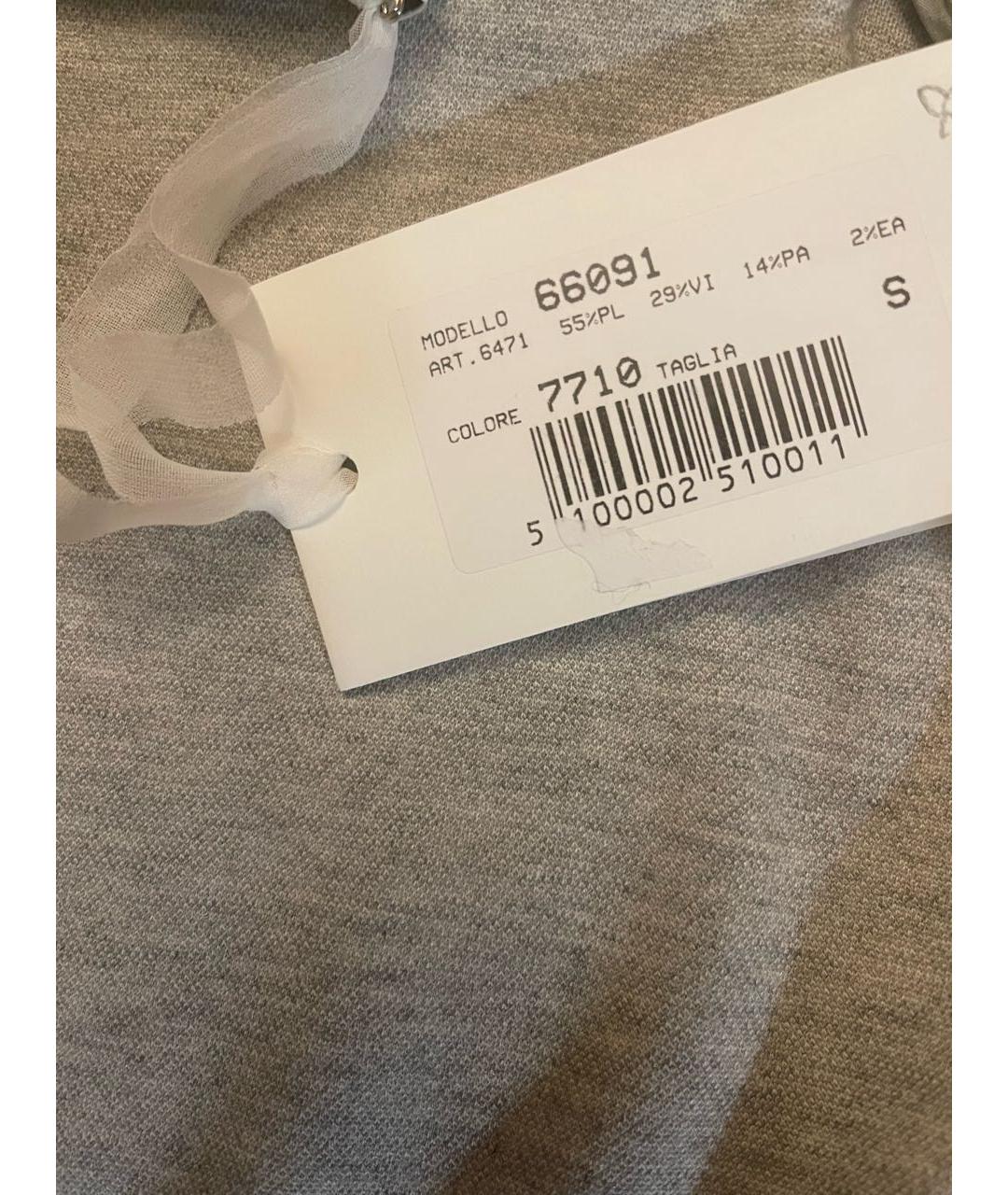 LE TRICOT PERUGIA Серое пальто, фото 6