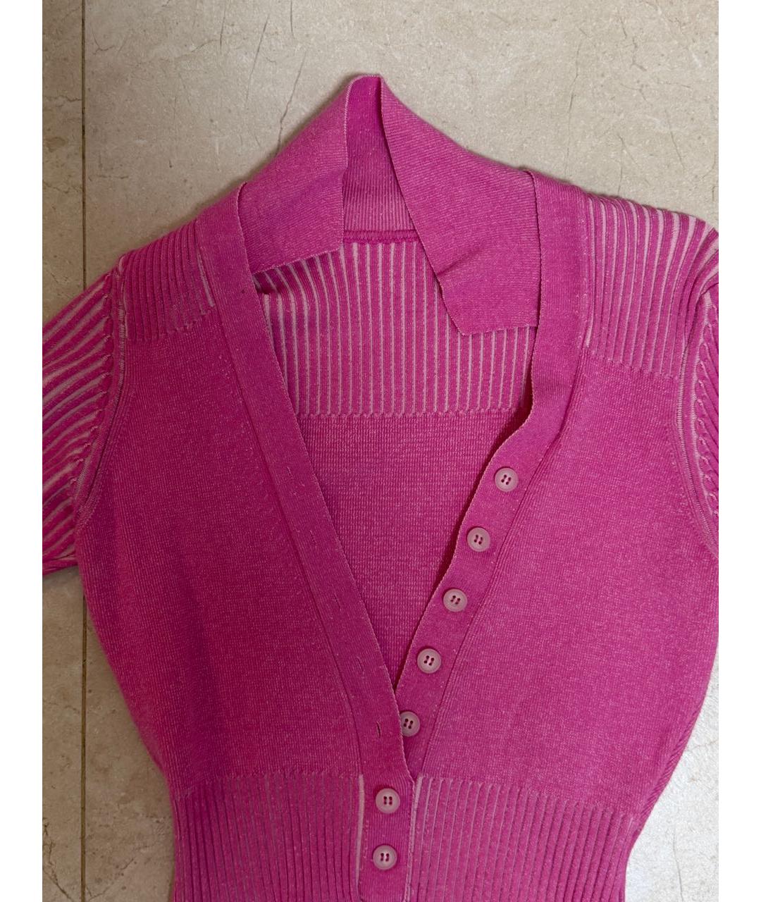 JACQUEMUS Розовое вискозное боди, фото 3