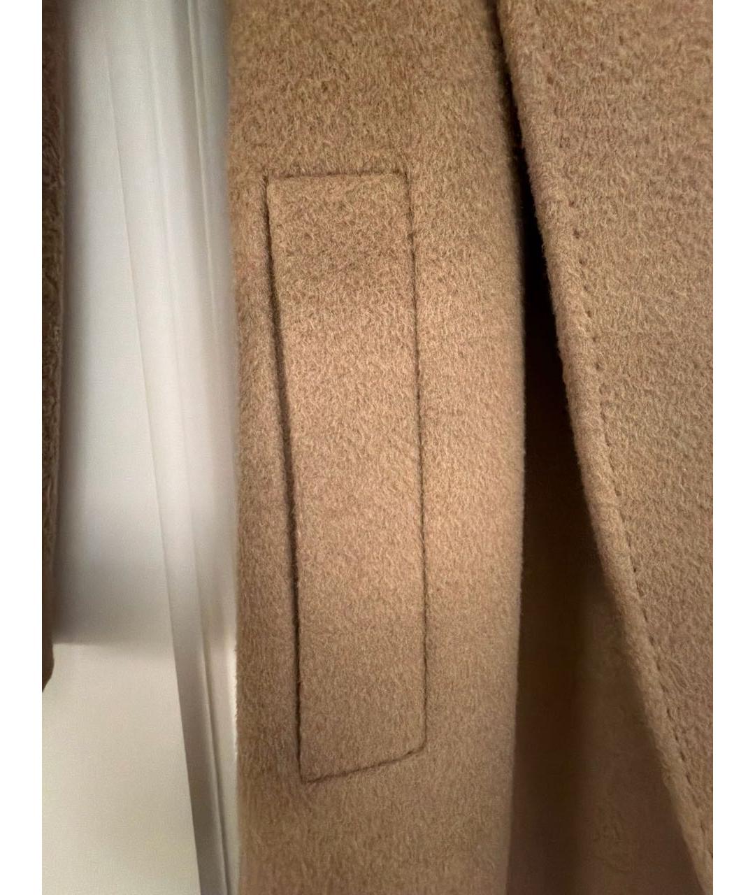 MAX MARA Коричневое шерстяное пальто, фото 7