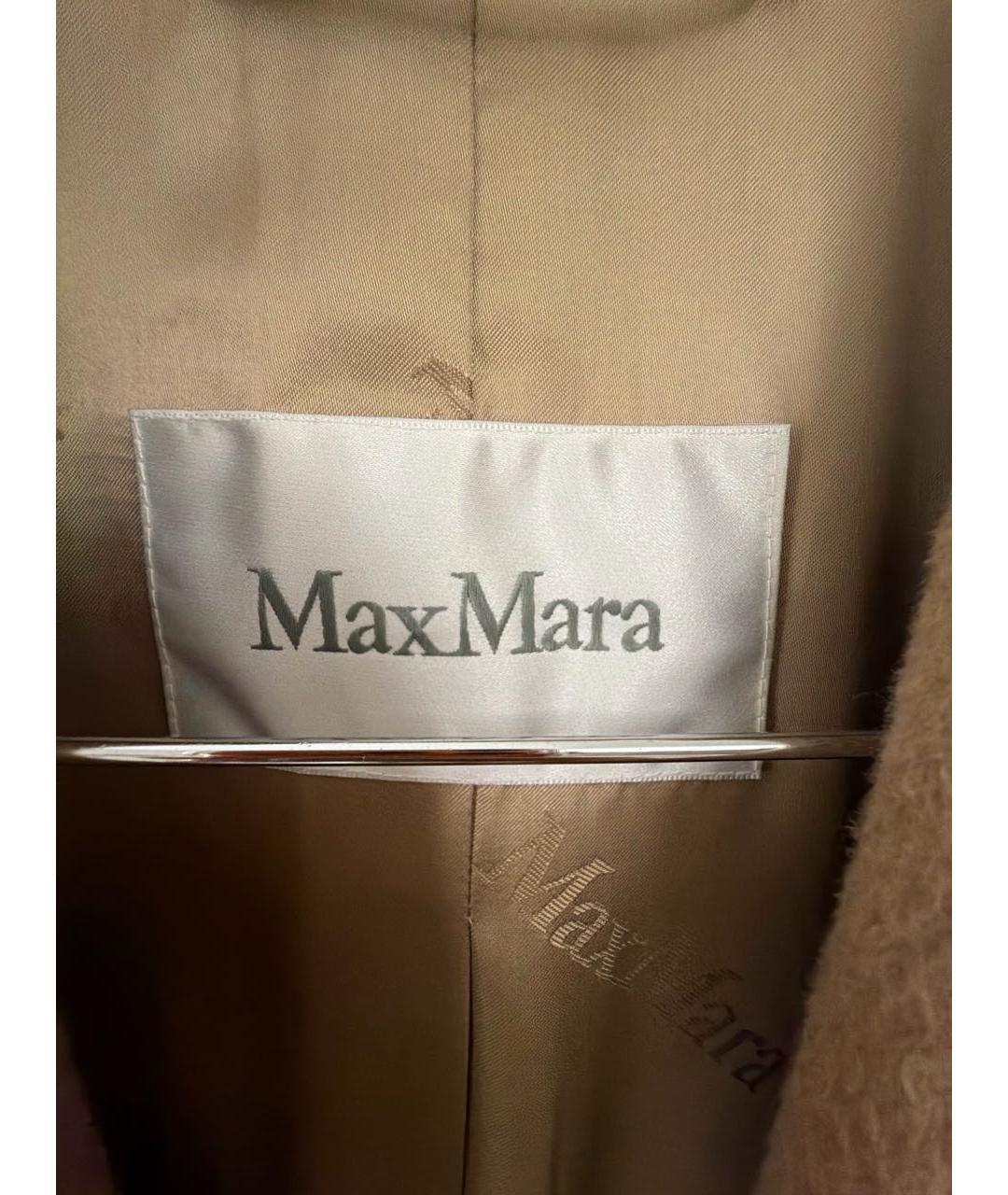 MAX MARA Коричневое шерстяное пальто, фото 3