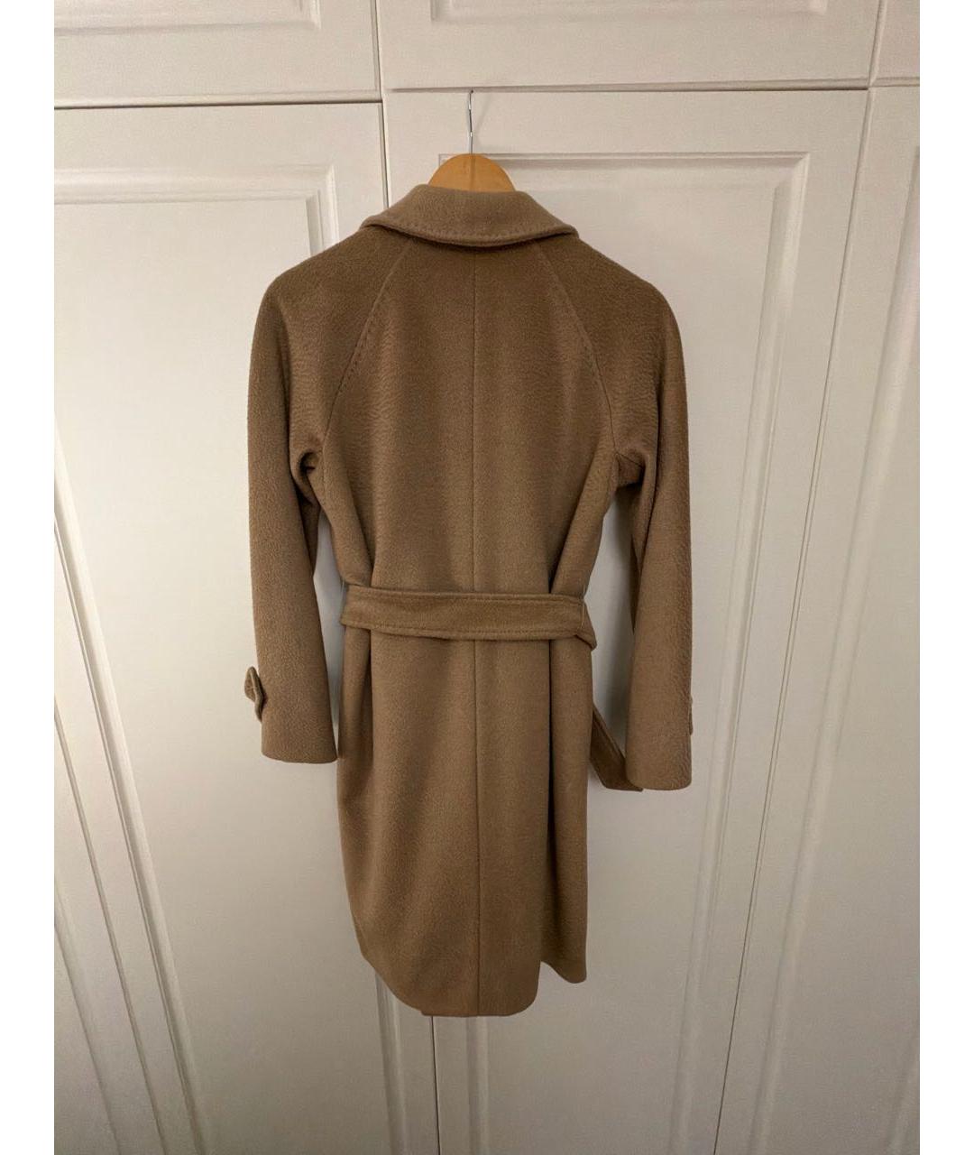 MAX MARA Коричневое шерстяное пальто, фото 2