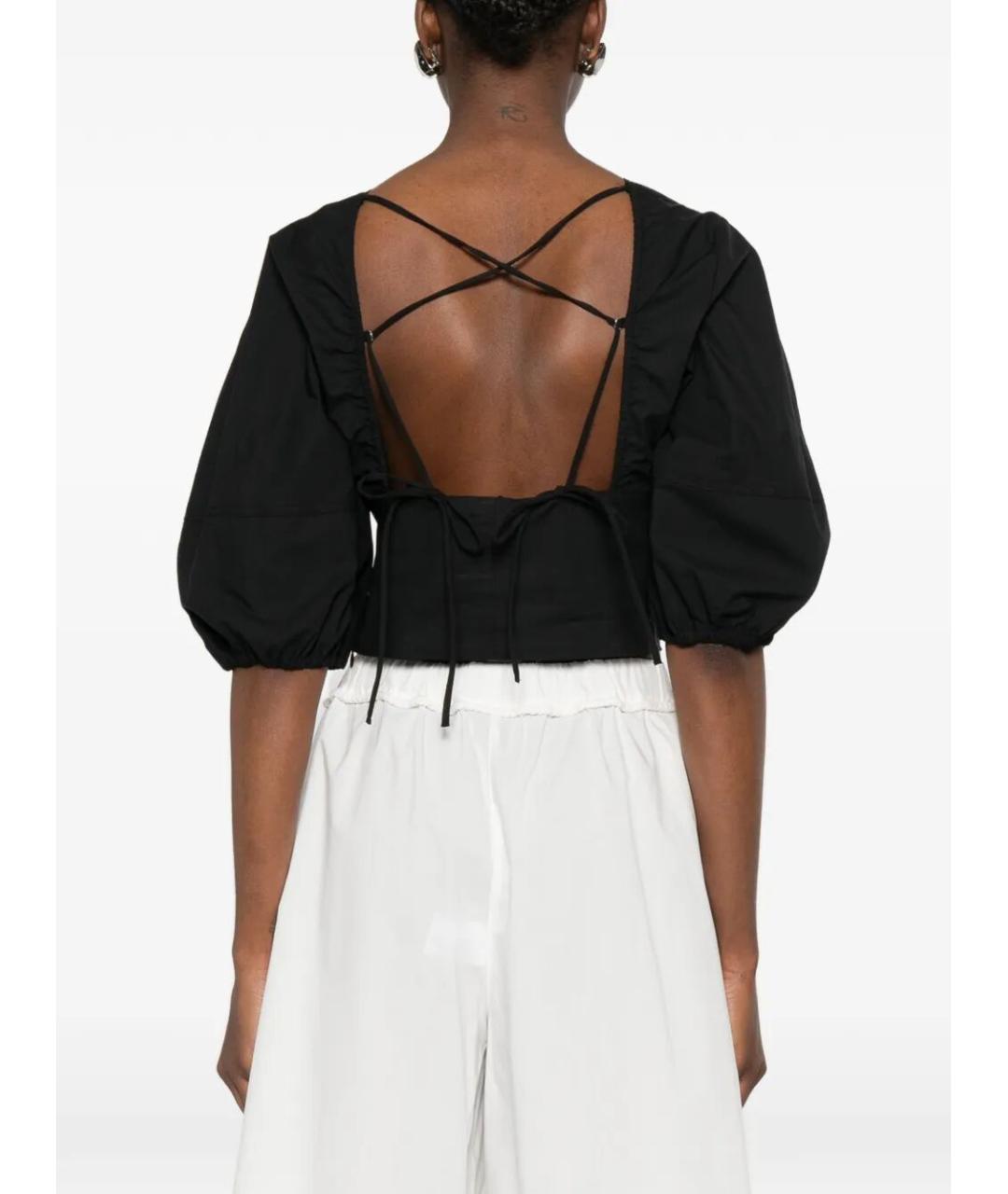 PINKO Черная хлопковая блузы, фото 3