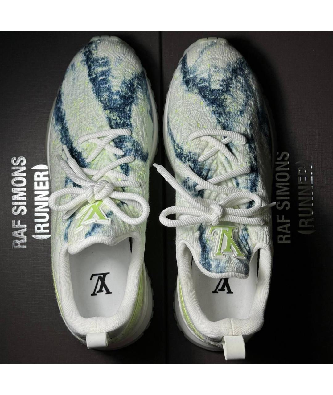 LOUIS VUITTON Белые текстильные низкие кроссовки / кеды, фото 6