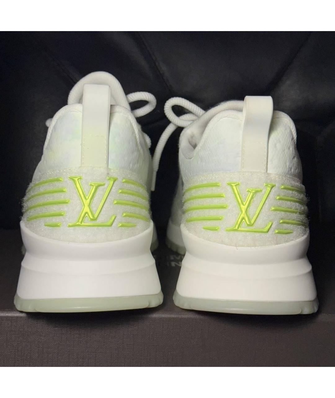LOUIS VUITTON Белые текстильные низкие кроссовки / кеды, фото 2