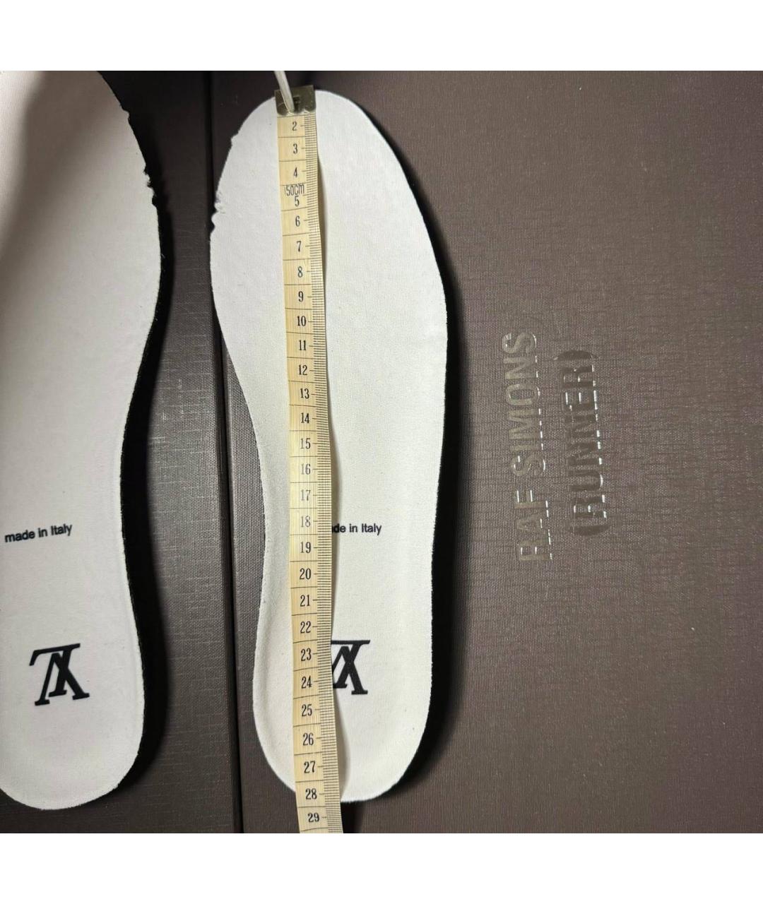 LOUIS VUITTON Белые текстильные низкие кроссовки / кеды, фото 7