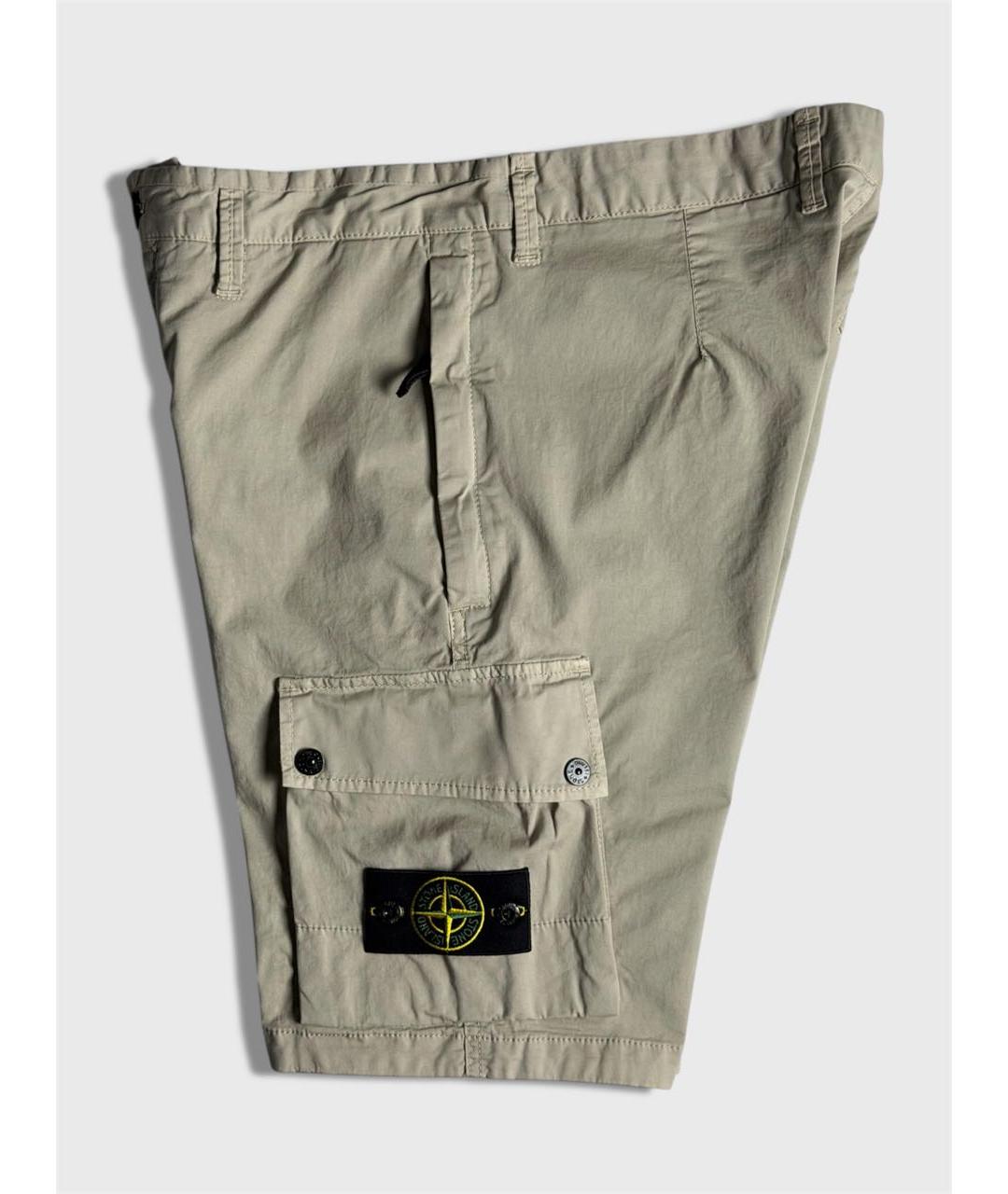 STONE ISLAND Серые хлопковые шорты, фото 5
