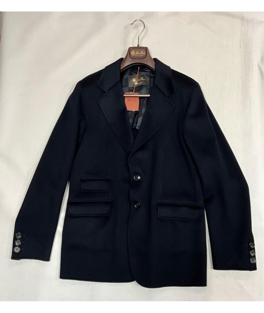 LORO PIANA Темно-синее кашемировое пальто, фото 9