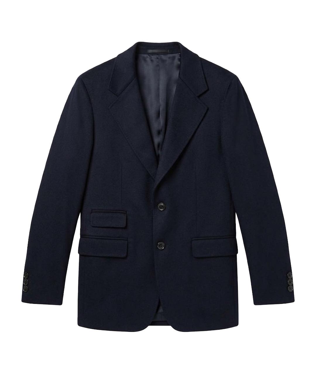 LORO PIANA Темно-синее кашемировое пальто, фото 1