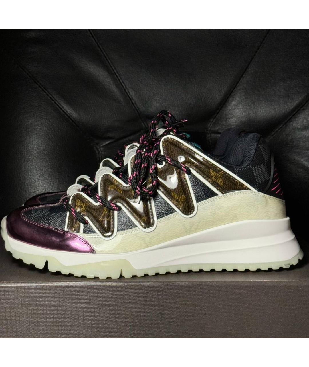 LOUIS VUITTON Мульти кожаные кроссовки, фото 3