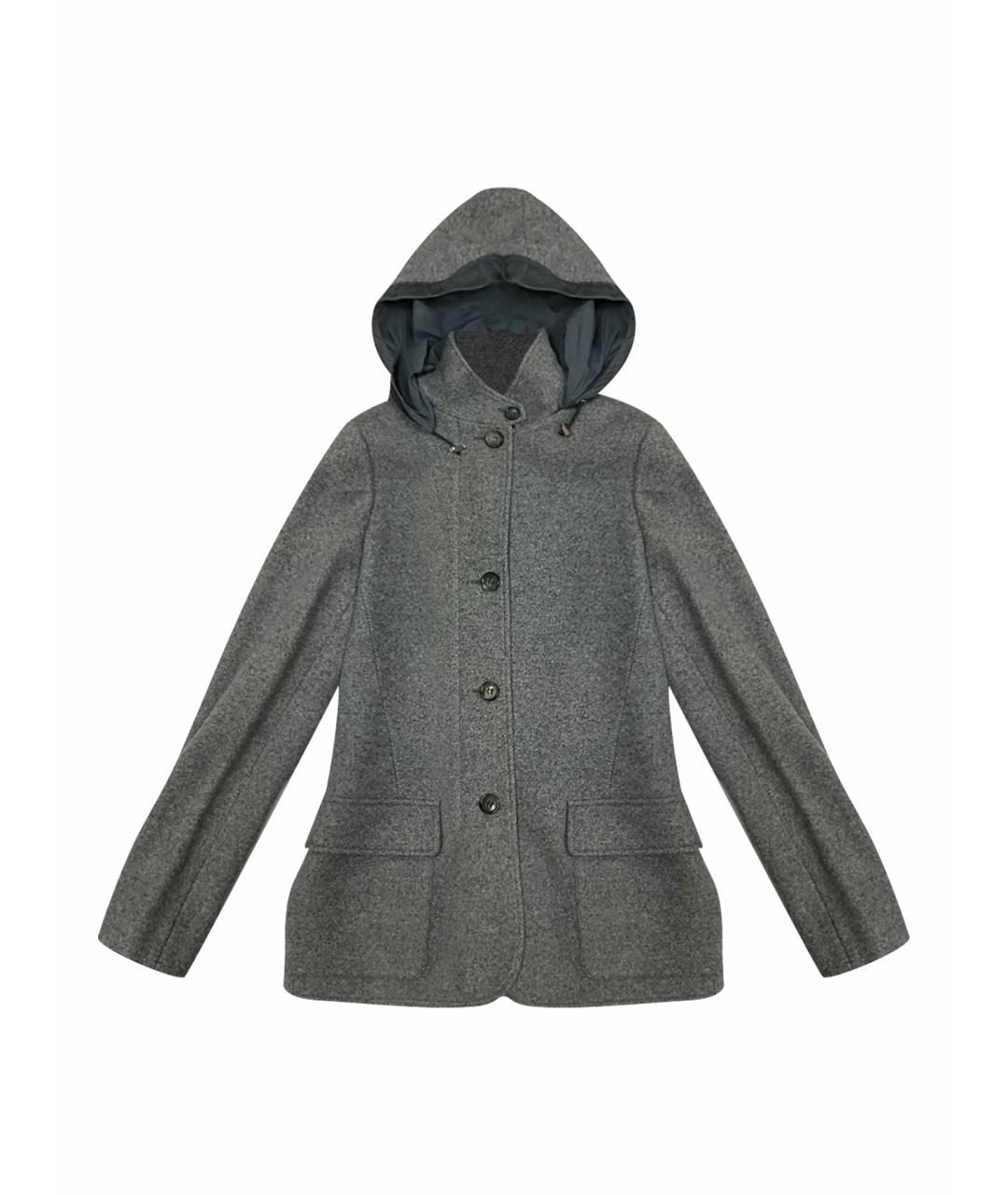 LORO PIANA Серая кашемировая куртка, фото 1