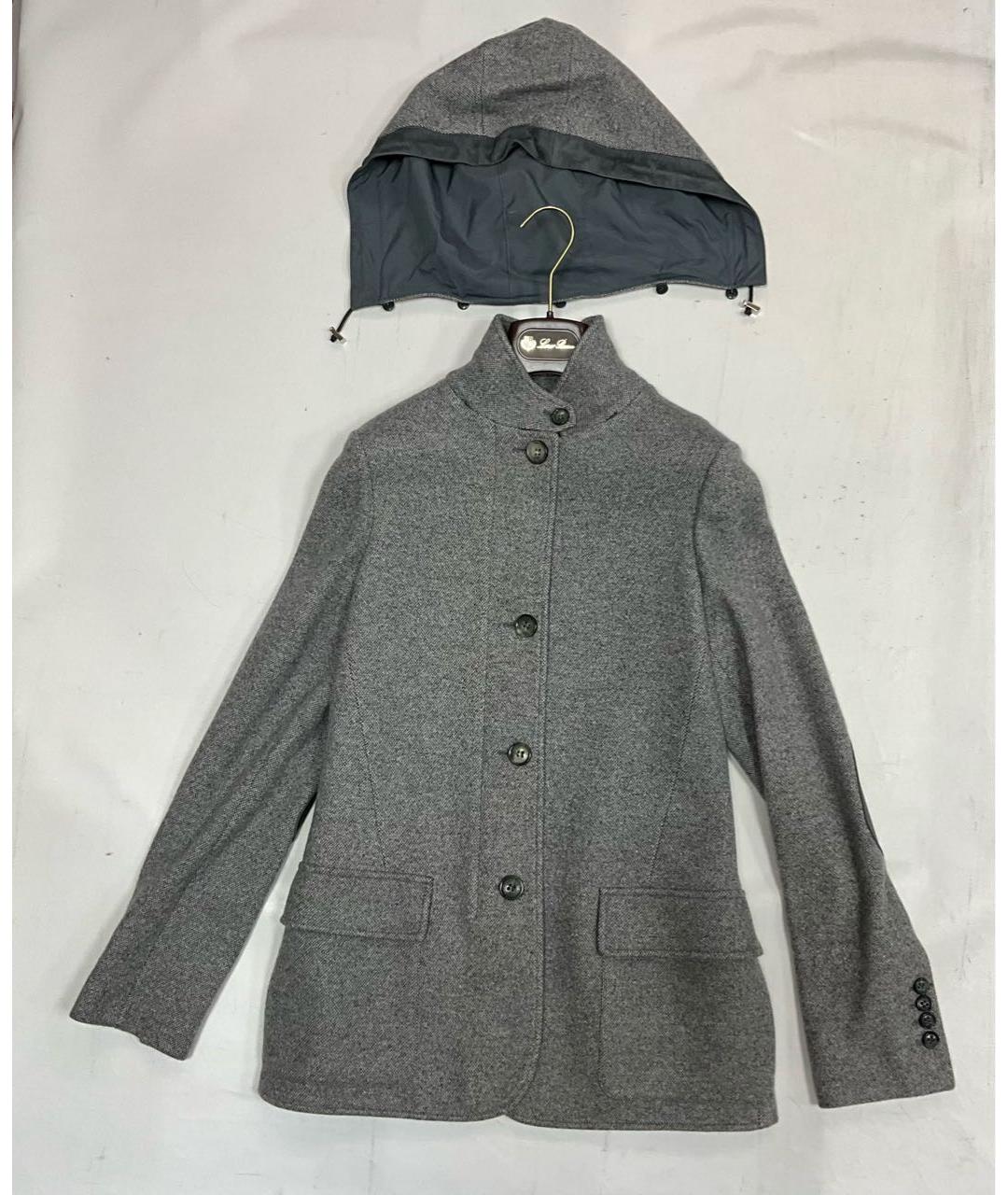 LORO PIANA Серая кашемировая куртка, фото 2