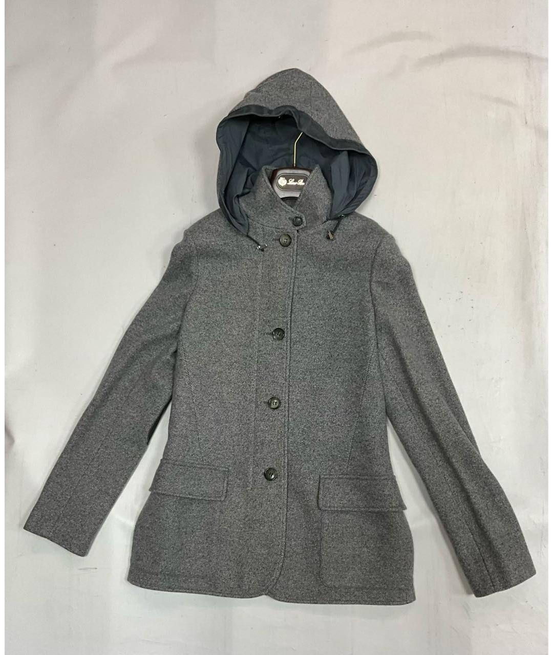 LORO PIANA Серая кашемировая куртка, фото 9