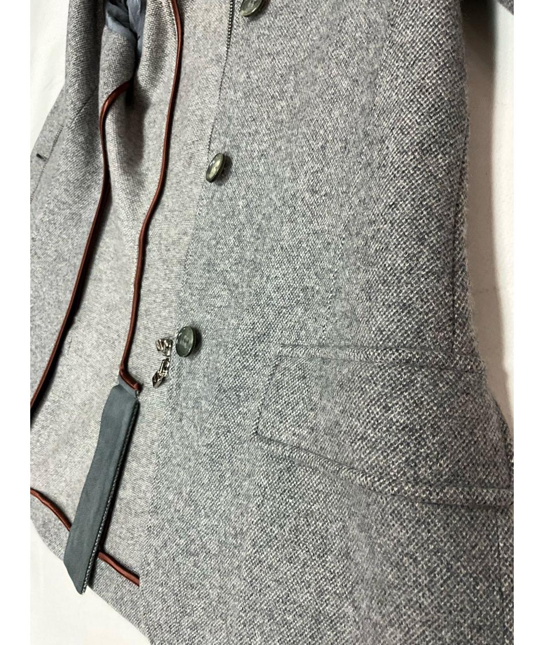 LORO PIANA Серая кашемировая куртка, фото 8
