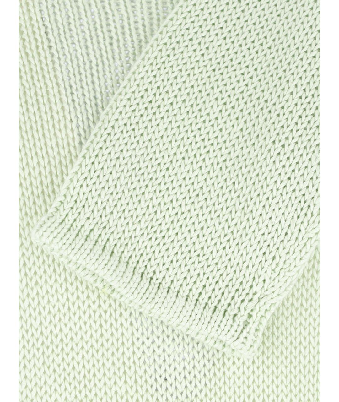 GIORGIO ARMANI Зеленый льняной джемпер / свитер, фото 3