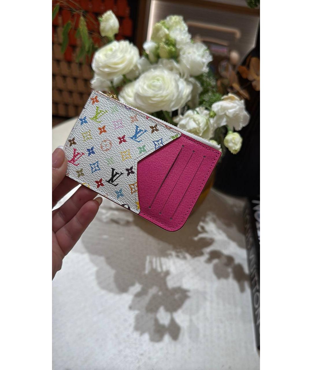 LOUIS VUITTON Фуксия кожаный кардхолдер, фото 6