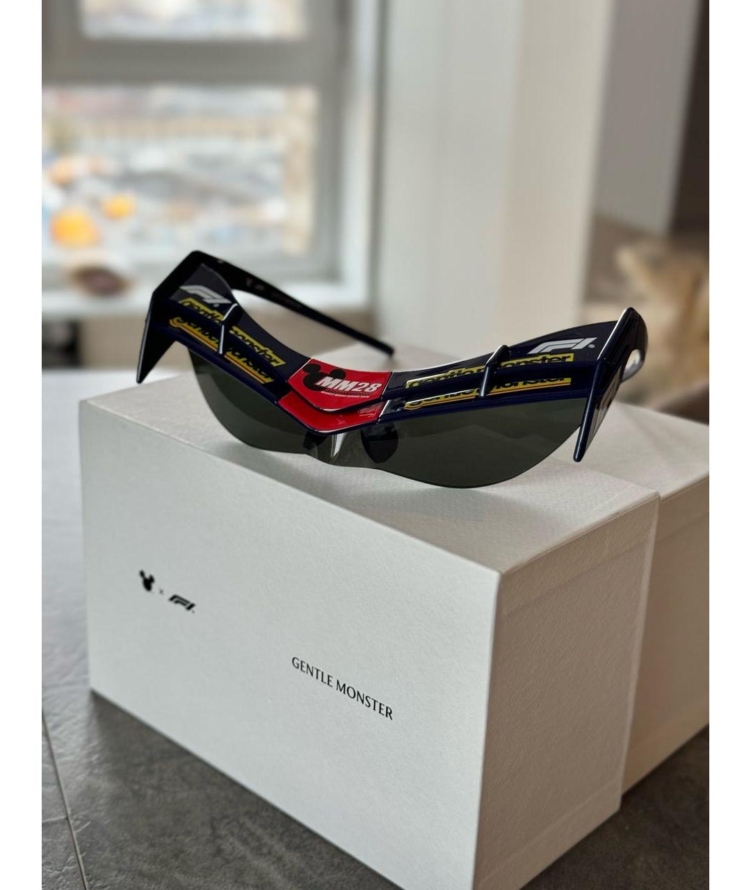 GENTLE MONSTER Темно-синие пластиковые солнцезащитные очки, фото 6