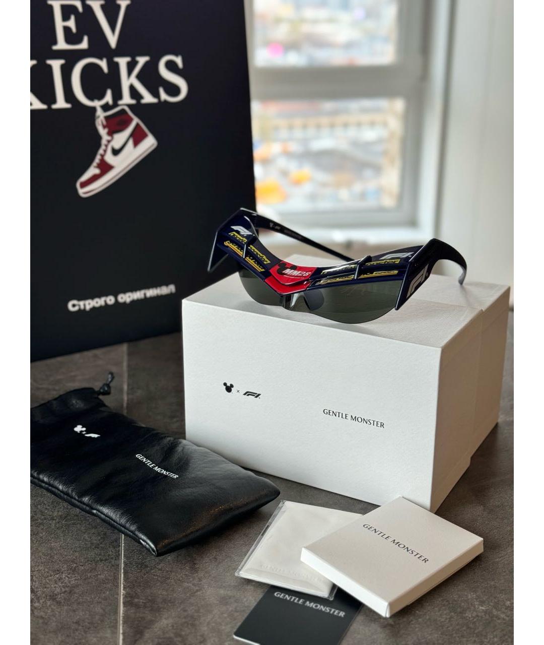 GENTLE MONSTER Темно-синие пластиковые солнцезащитные очки, фото 2