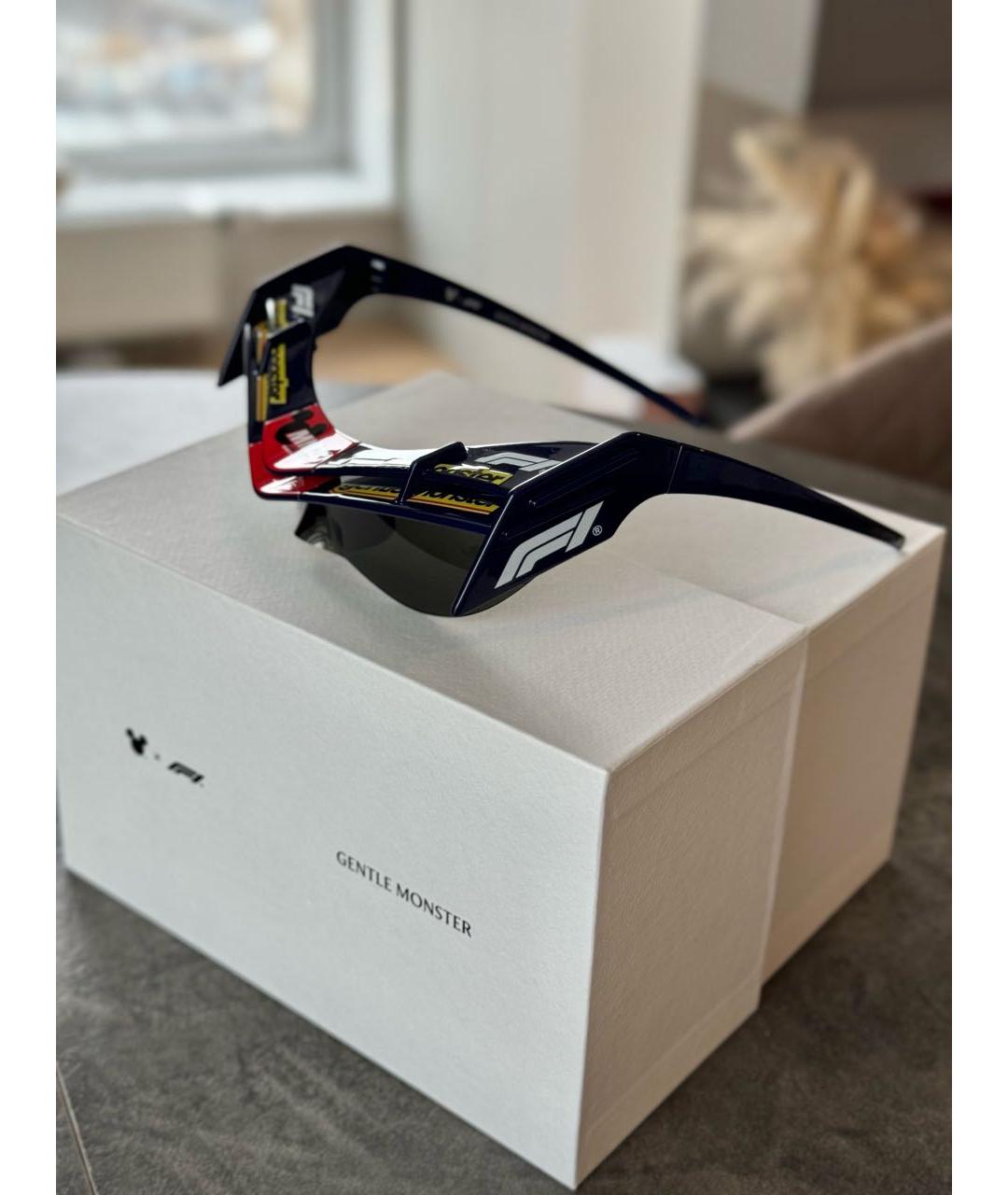 GENTLE MONSTER Темно-синие пластиковые солнцезащитные очки, фото 7