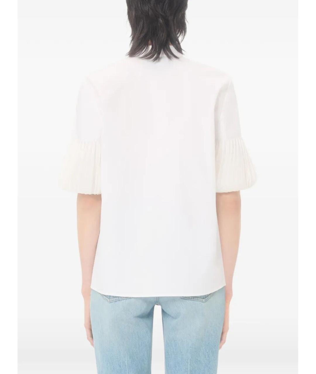 VALENTINO Белая шелковая рубашка, фото 5