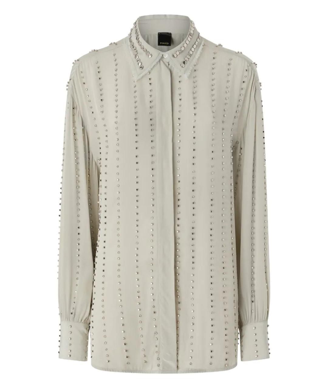 PINKO Серая вискозная рубашка, фото 1