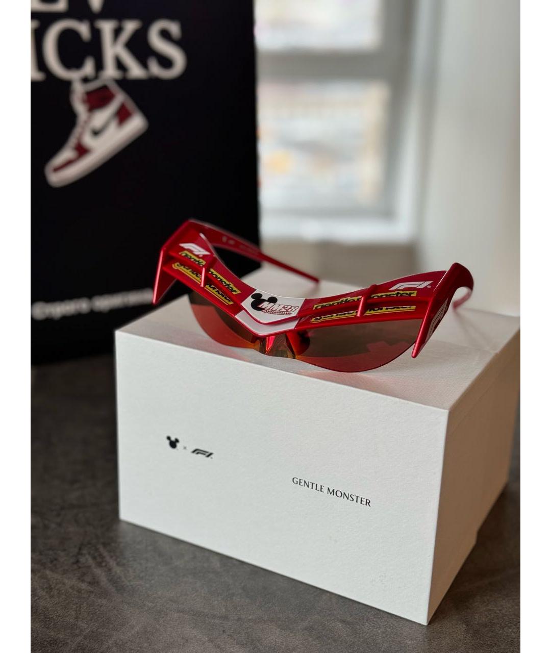 GENTLE MONSTER Красные пластиковые солнцезащитные очки, фото 3
