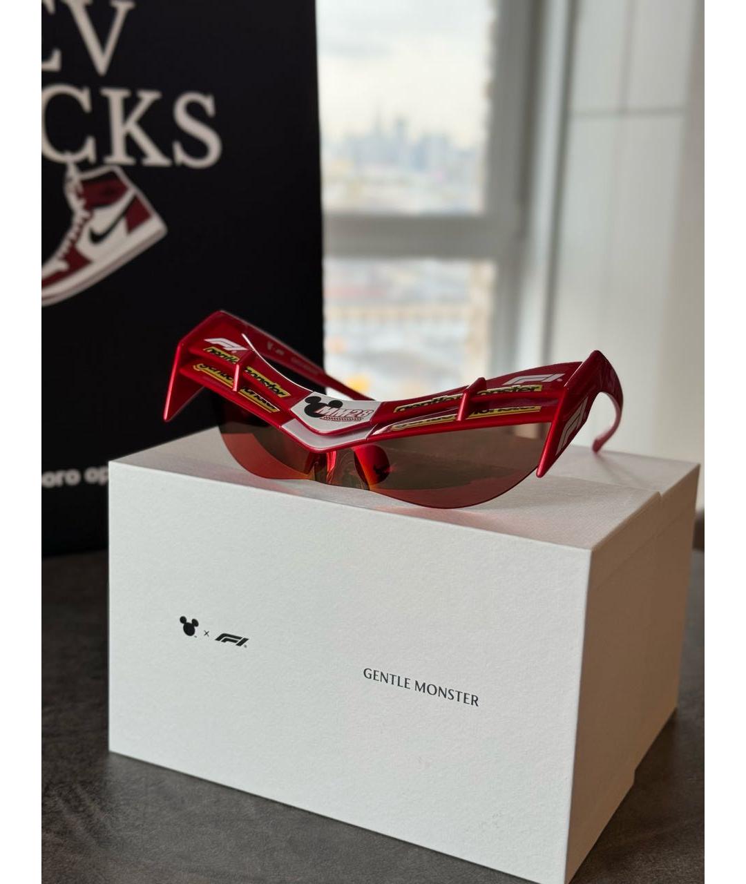 GENTLE MONSTER Красные пластиковые солнцезащитные очки, фото 8