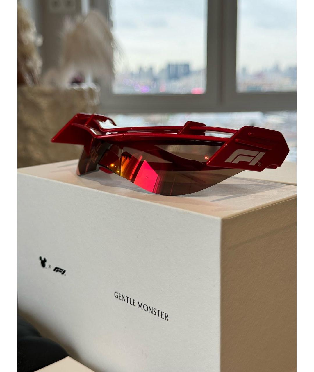GENTLE MONSTER Красные пластиковые солнцезащитные очки, фото 5