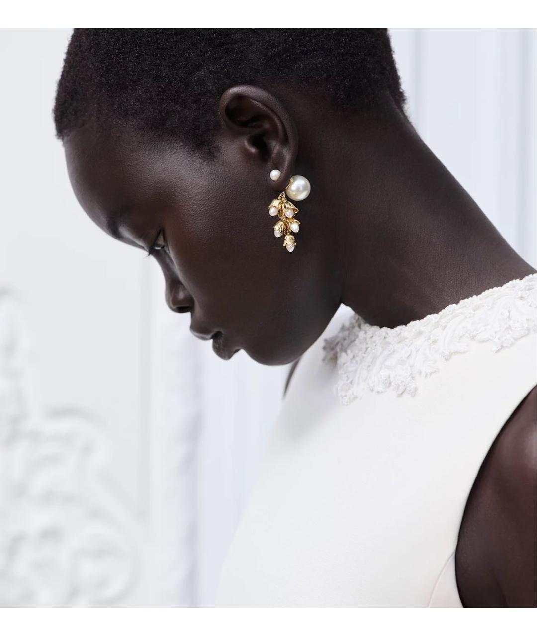 CHRISTIAN DIOR Золотые серьги, фото 2