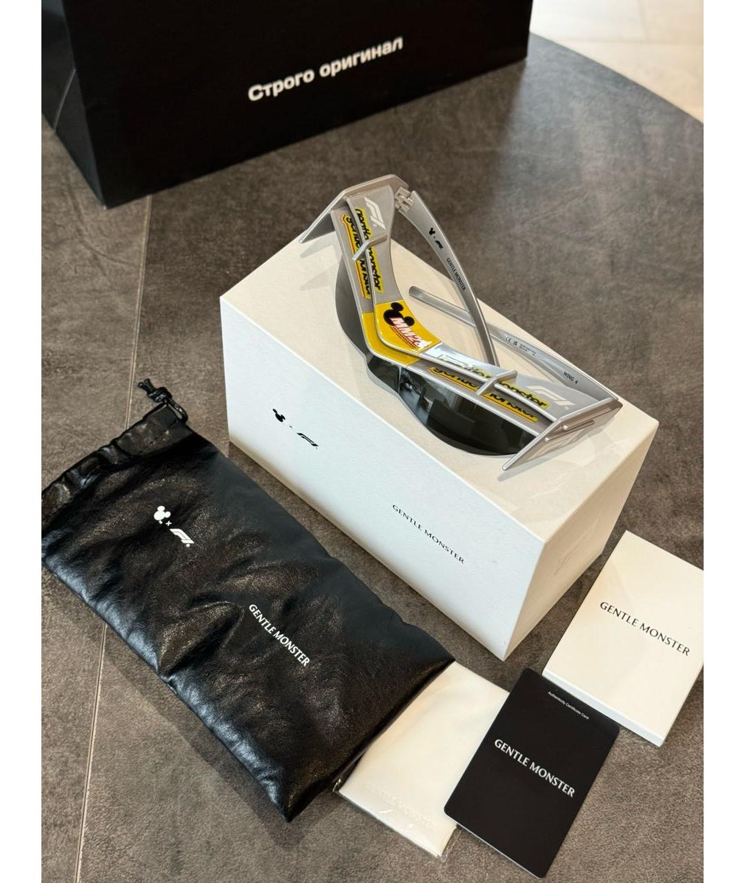 GENTLE MONSTER Серые пластиковые солнцезащитные очки, фото 3