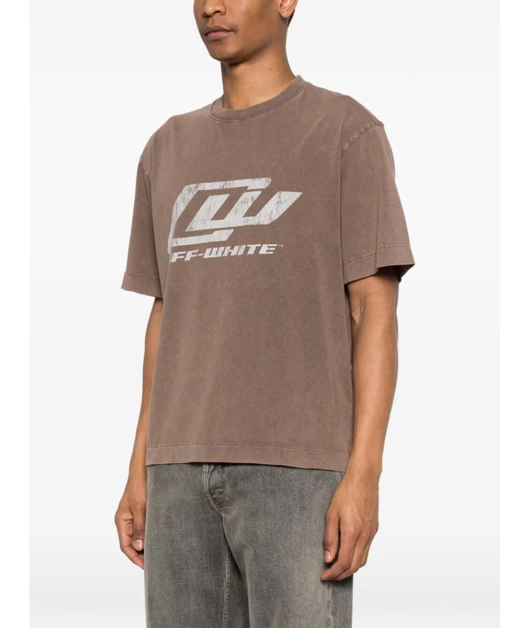 OFF-WHITE Хлопковая футболка, фото 5