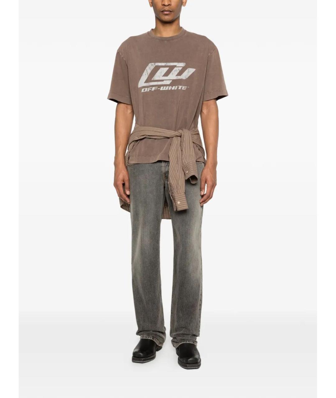 OFF-WHITE Хлопковая футболка, фото 2