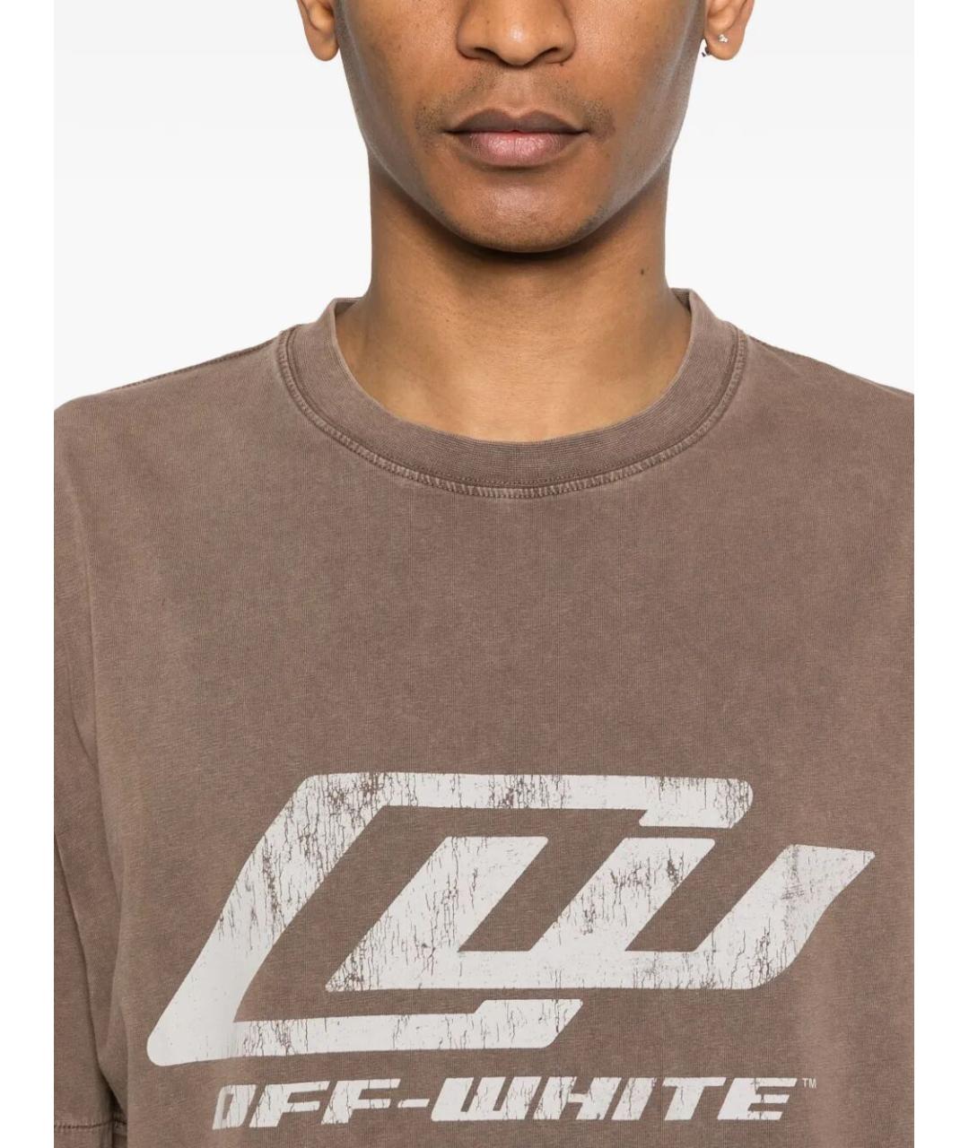 OFF-WHITE Хлопковая футболка, фото 3