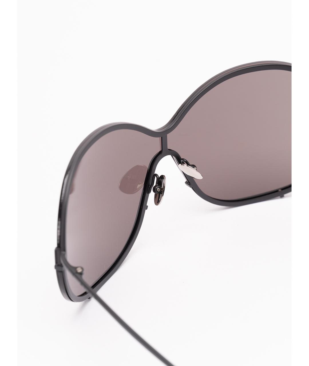 ALAIA Черные металлические солнцезащитные очки, фото 3