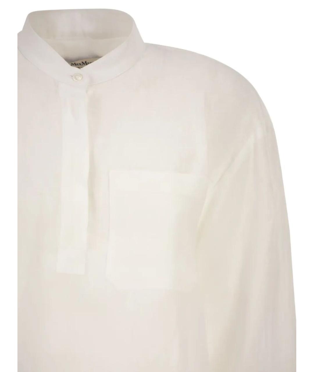 MAX MARA Бежевая льняная рубашка, фото 3
