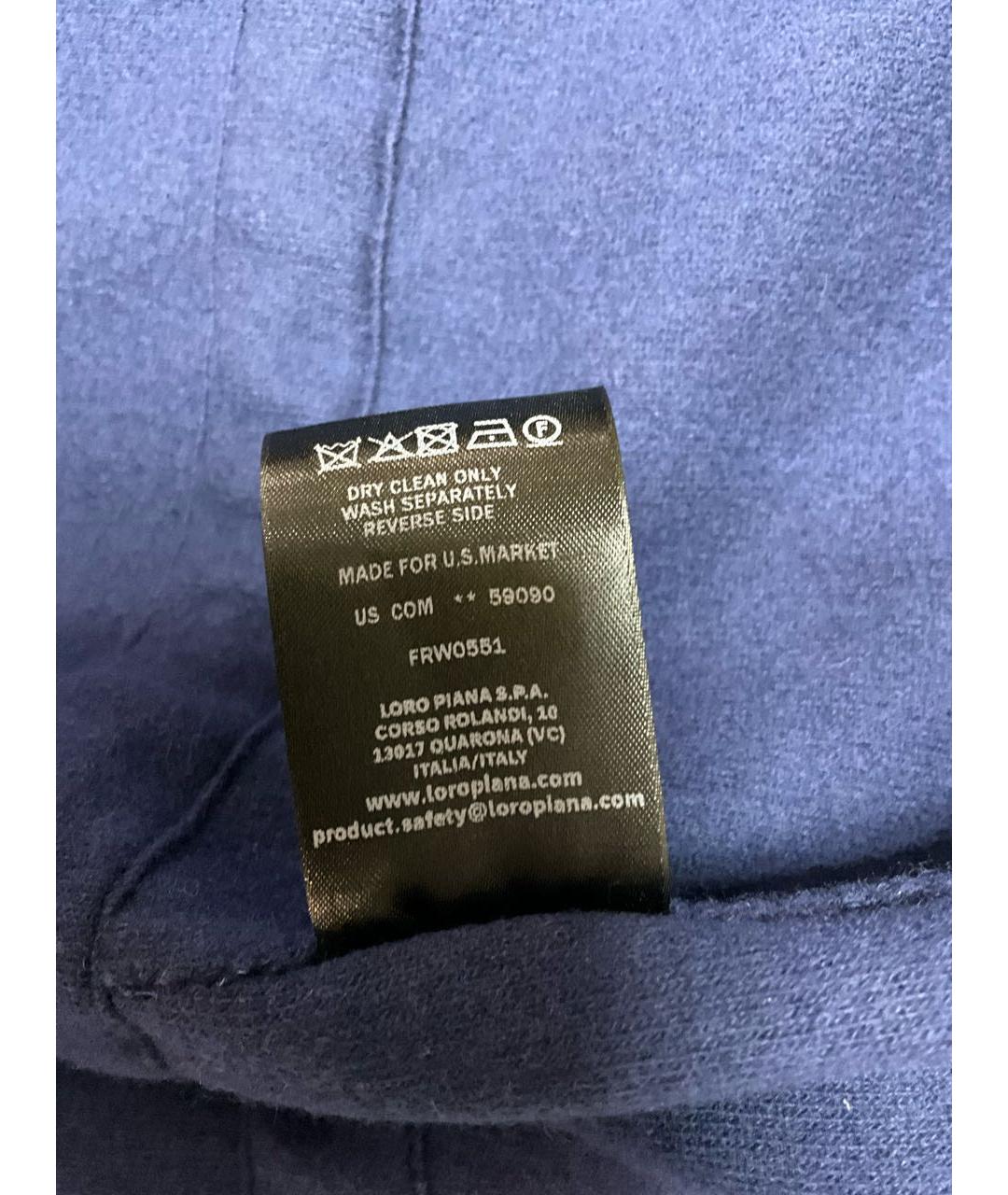 LORO PIANA Синяя кашемировая парка, фото 8