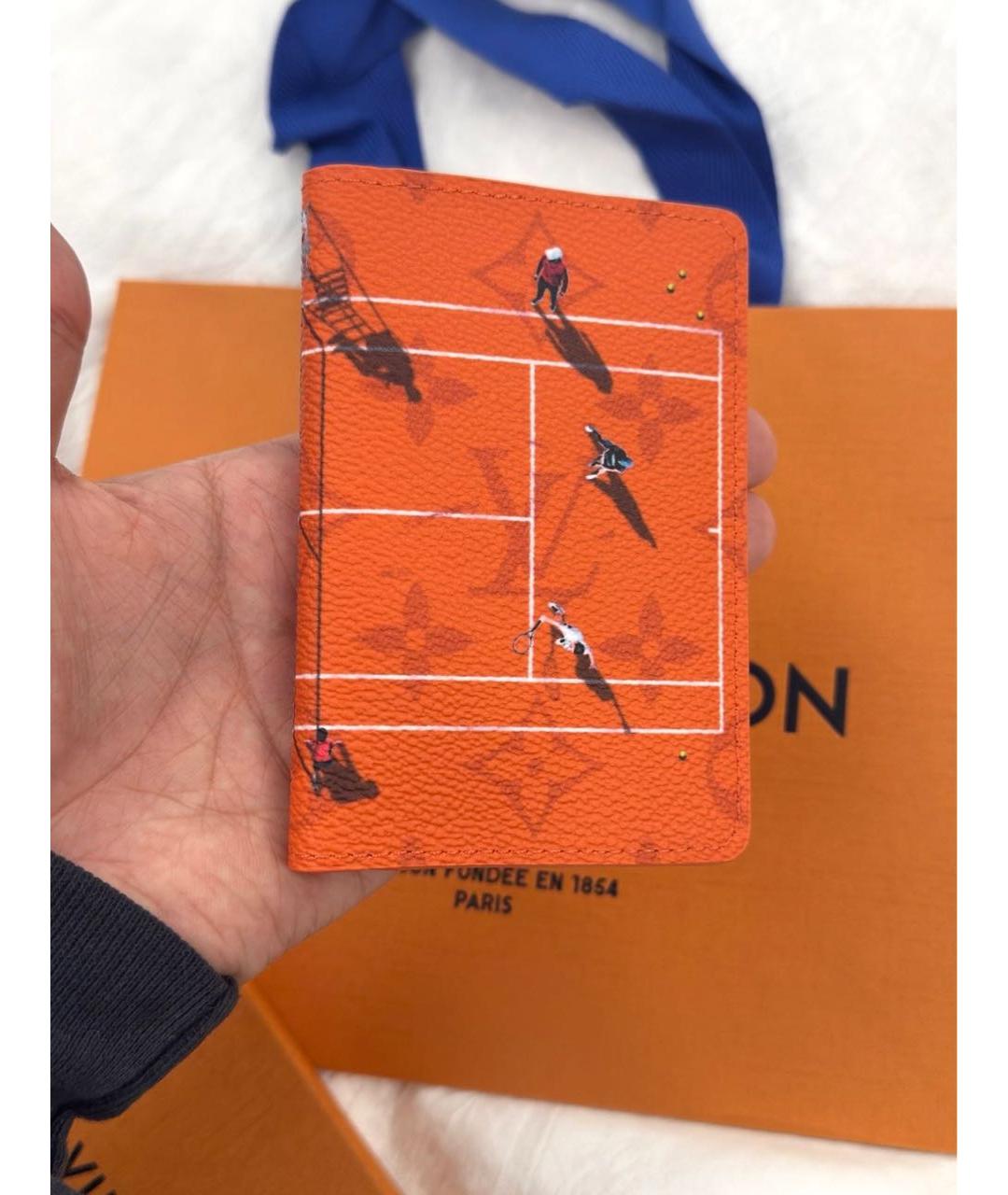 LOUIS VUITTON Оранжевый кардхолдер, фото 5