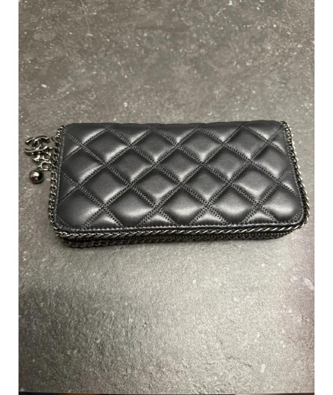 CHANEL Черный кошелек, фото 2