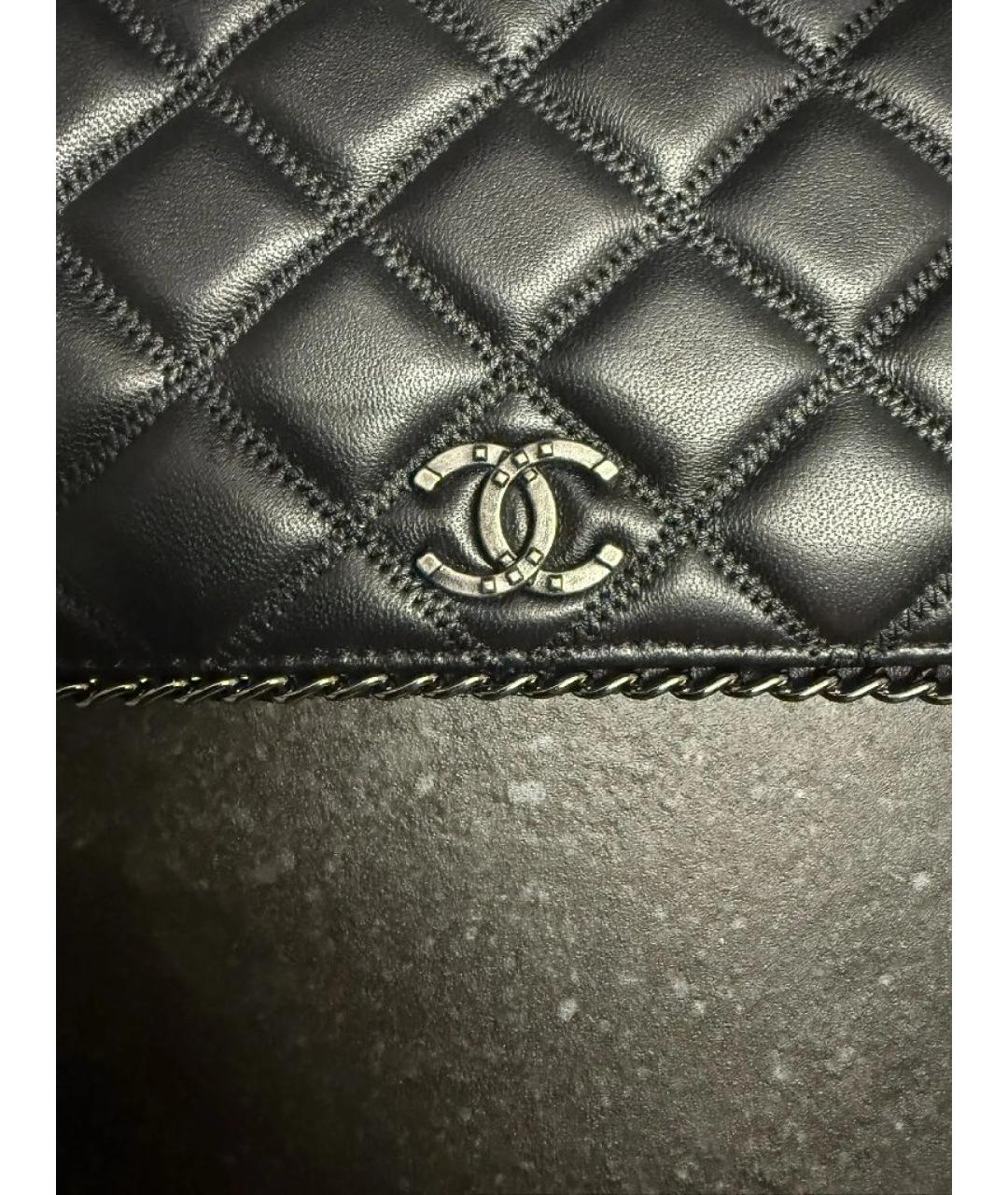 CHANEL Черный кошелек, фото 3