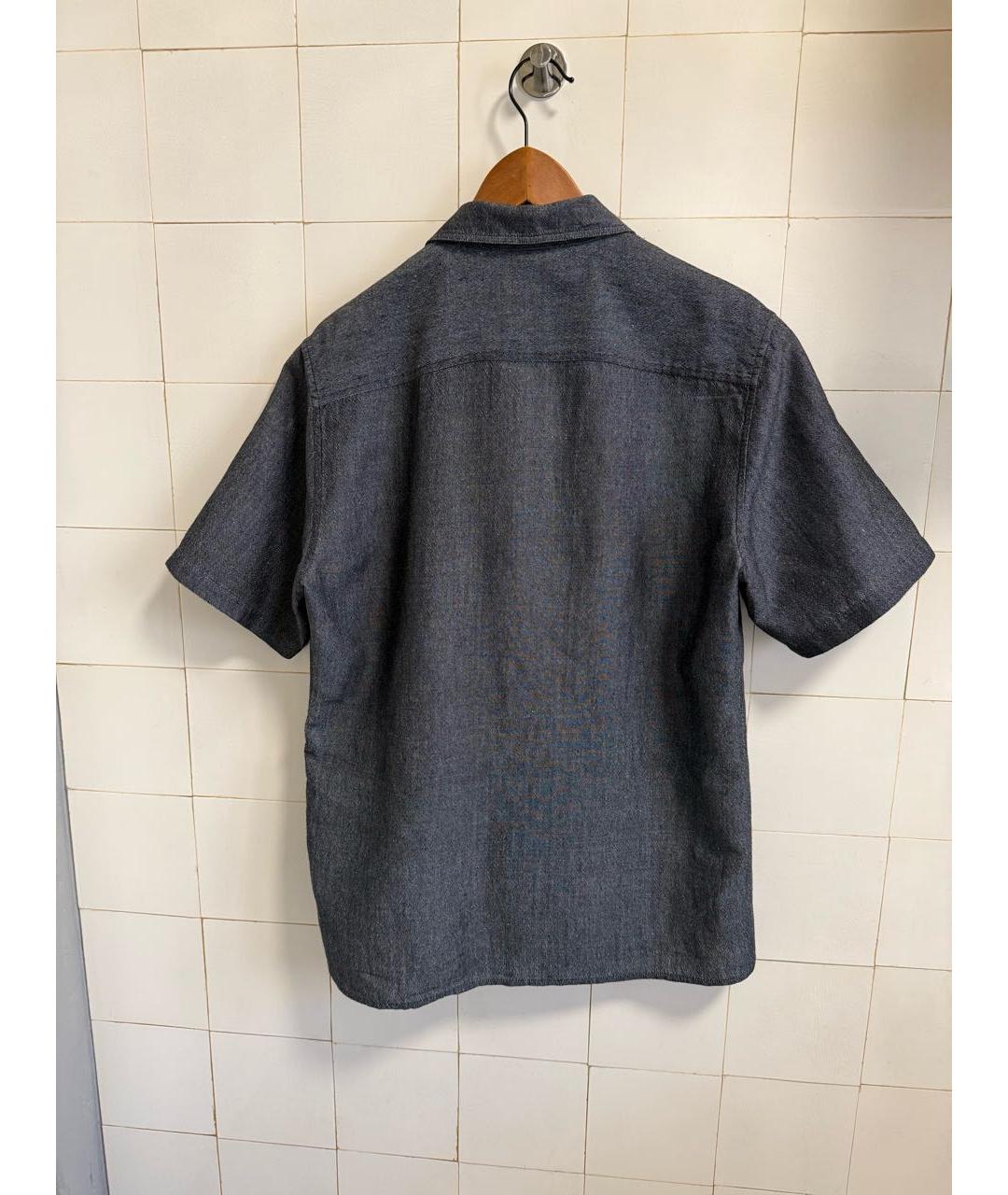 BOTTEGA VENETA Серая льняная кэжуал рубашка, фото 3