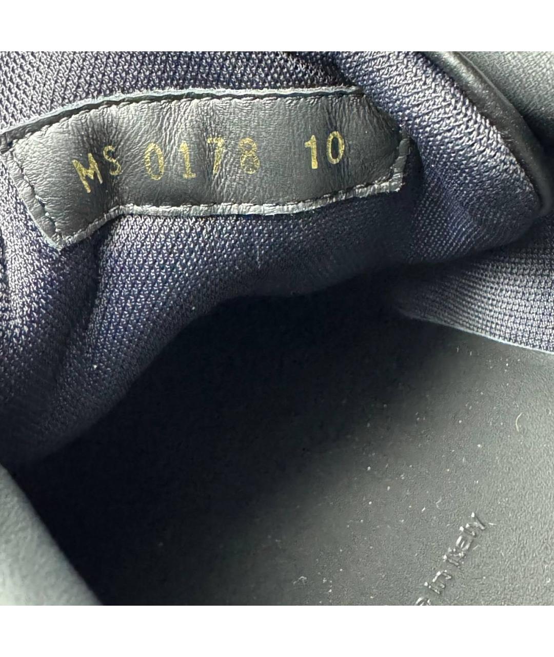 LOUIS VUITTON Черные кожаные низкие кроссовки / кеды, фото 5