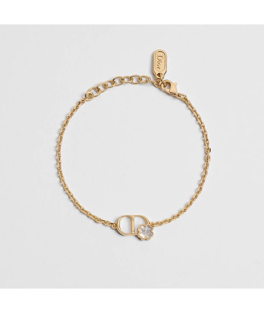 CHRISTIAN DIOR Золотой металлический браслет, фото 4