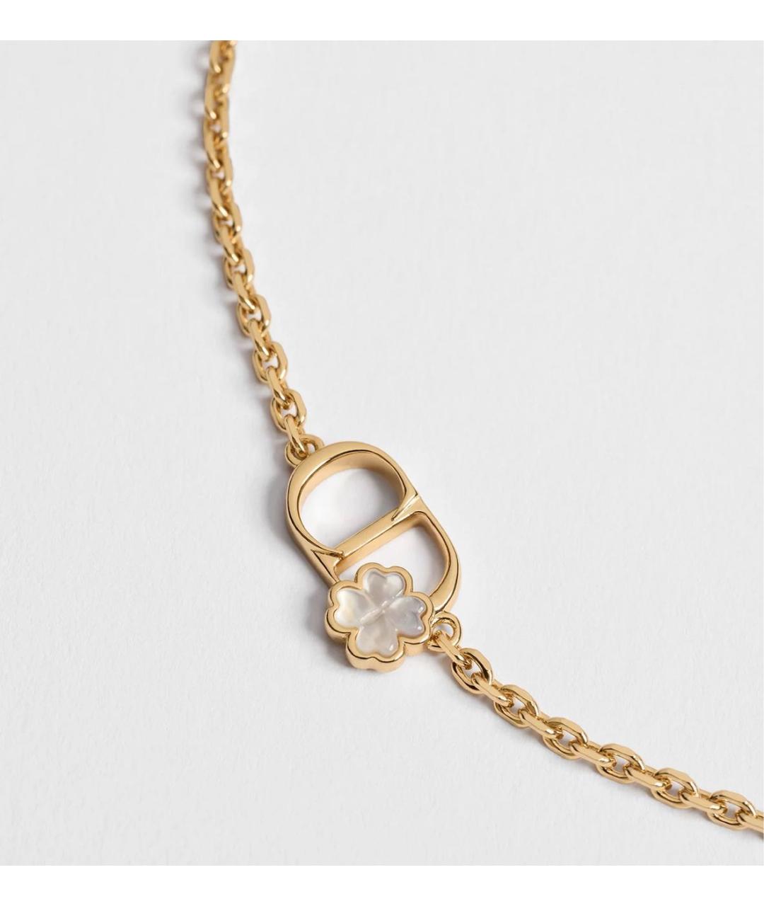 CHRISTIAN DIOR Золотой металлический браслет, фото 3