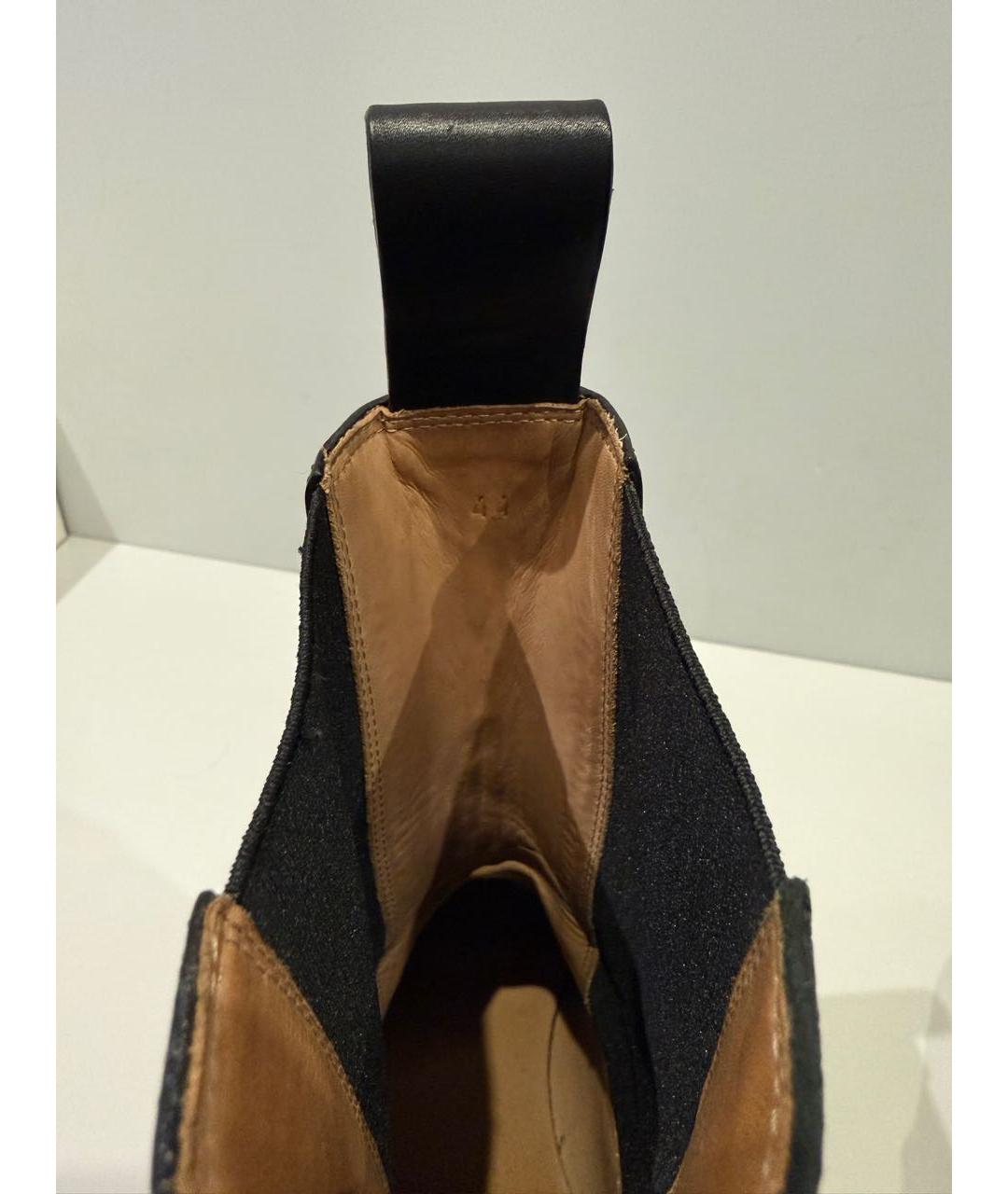 BOTTEGA VENETA Черные кожаные высокие ботинки, фото 6