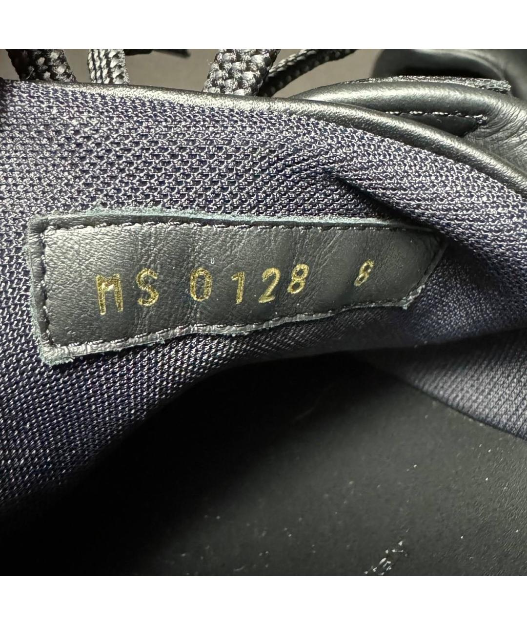 LOUIS VUITTON Черные кожаные кроссовки, фото 6