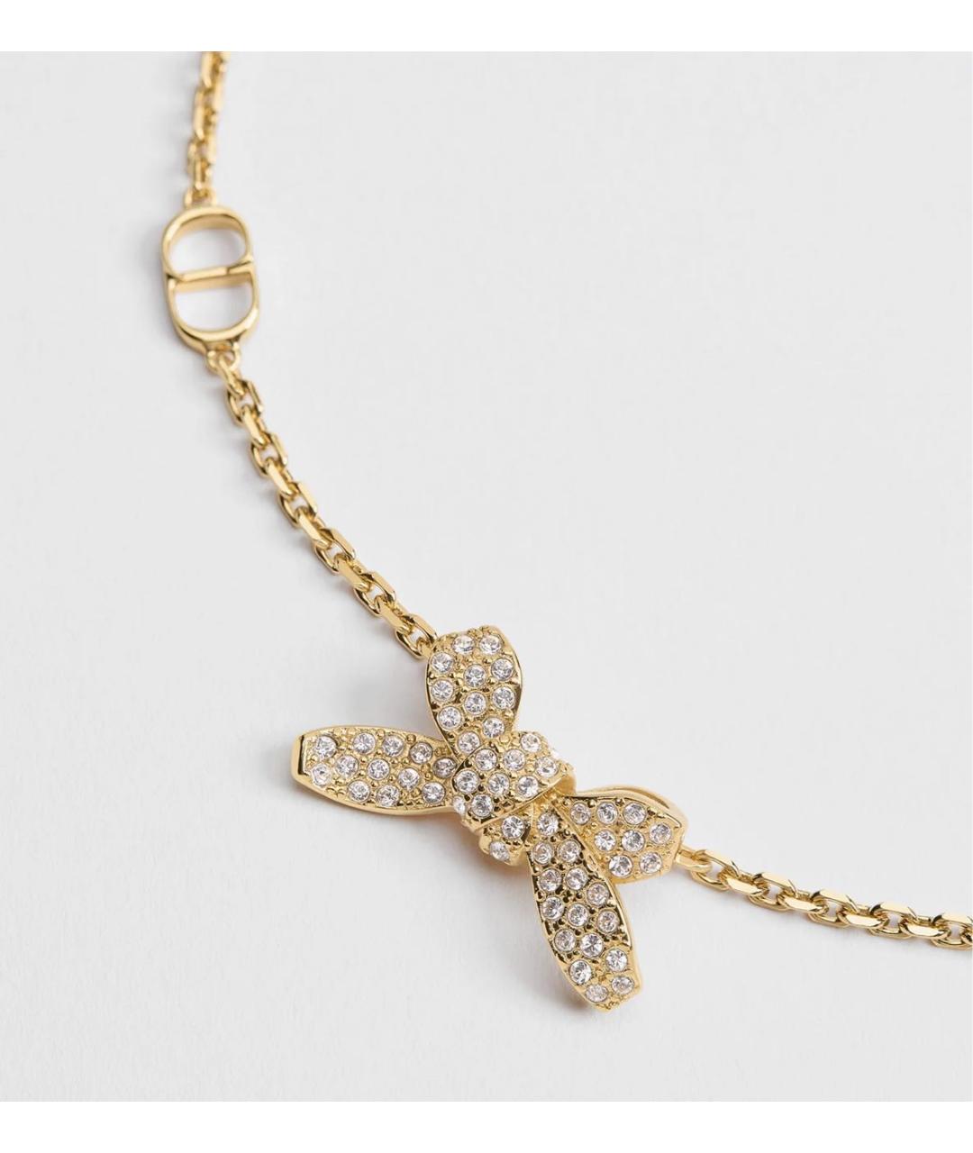 CHRISTIAN DIOR Золотой металлический браслет, фото 3